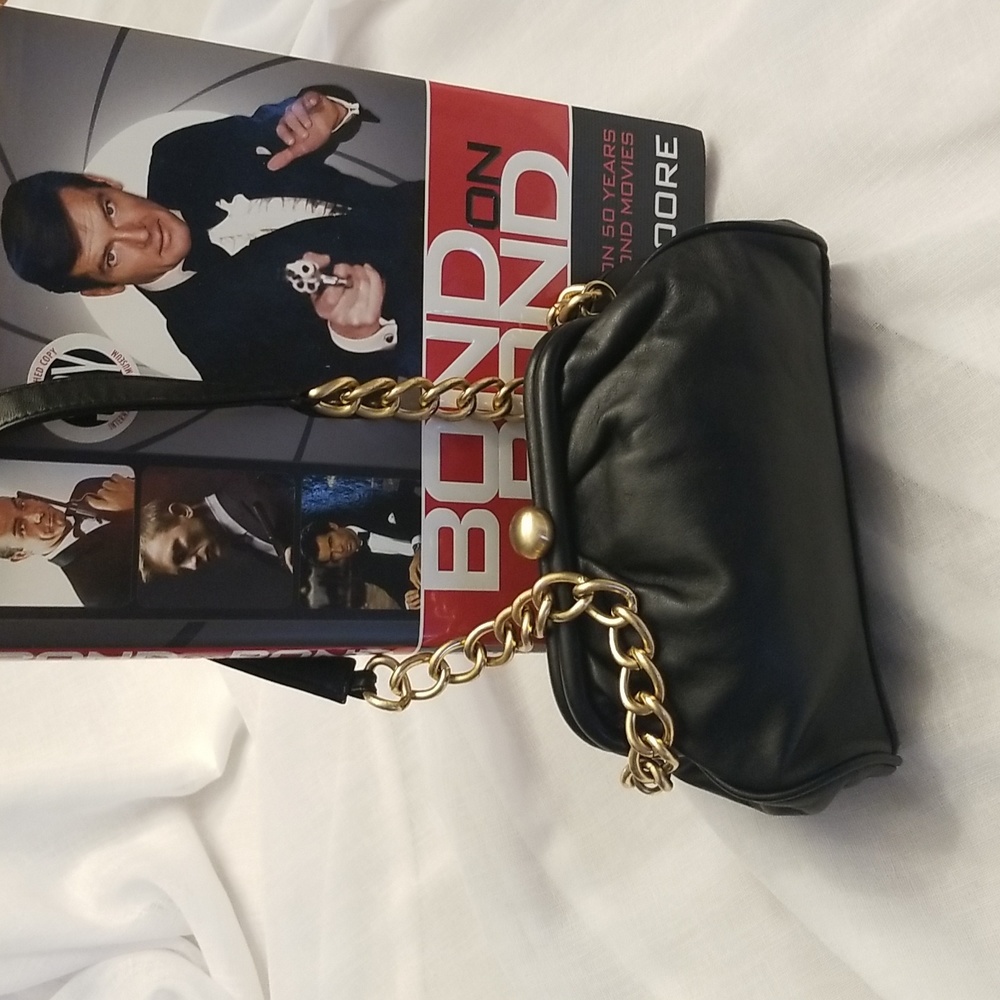 Paradox Little Black Leather Shoulder Bag, $35
